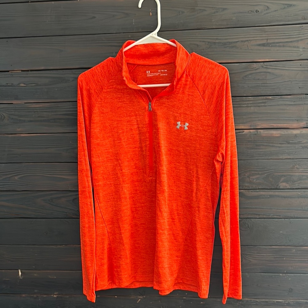 Under Armour Orange Quarter-Zip Pullover